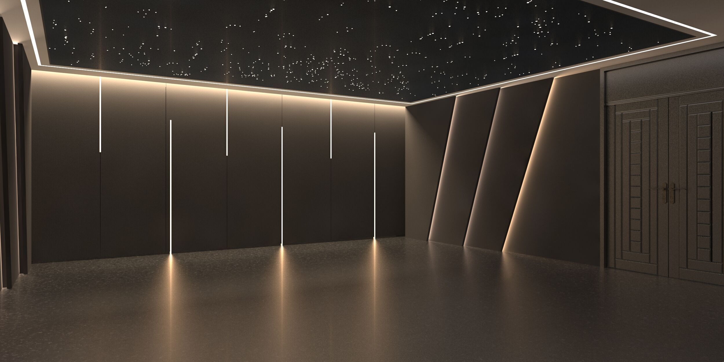 Car studio interior 3D model_2