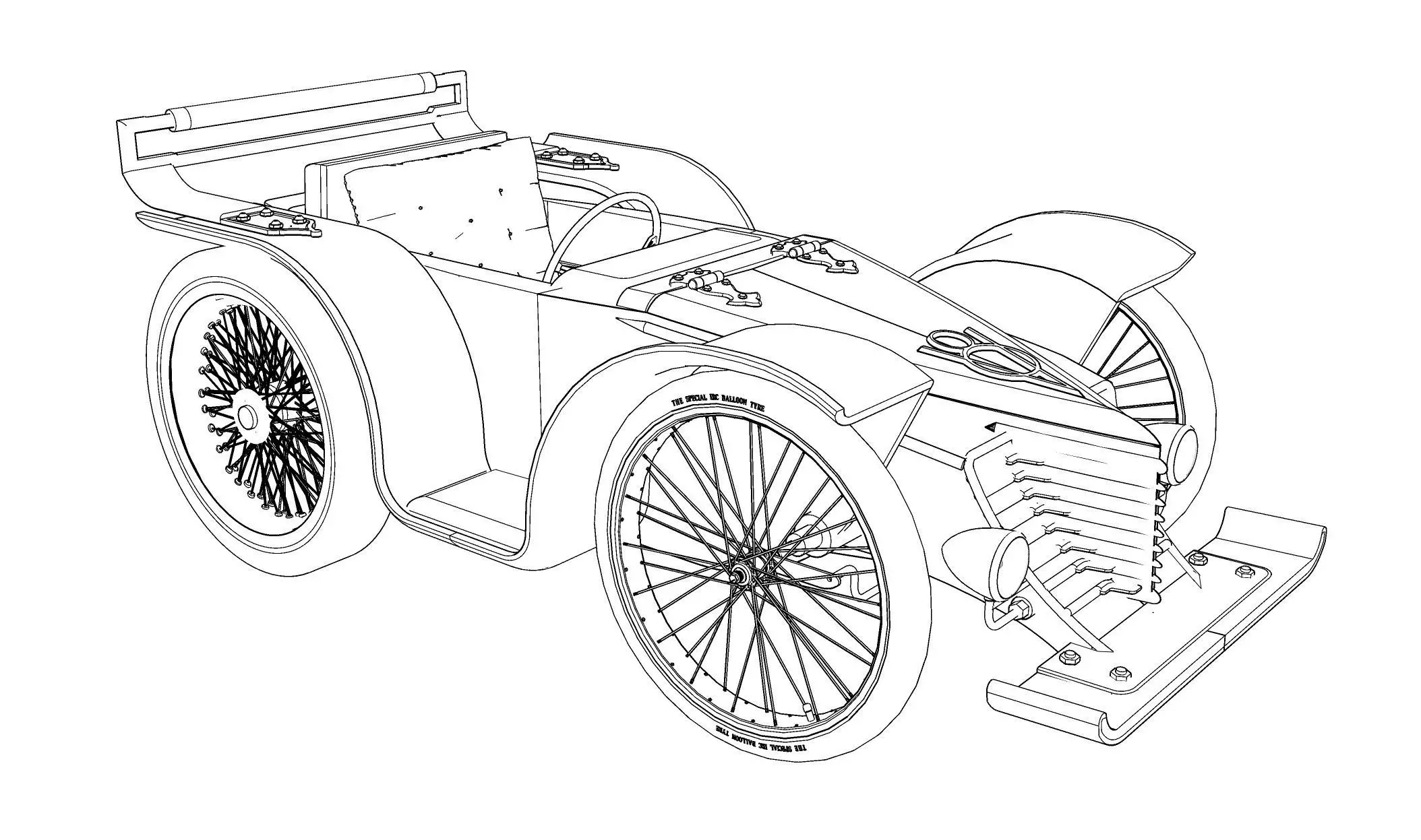 Soap Box Car Custom 3D model_2