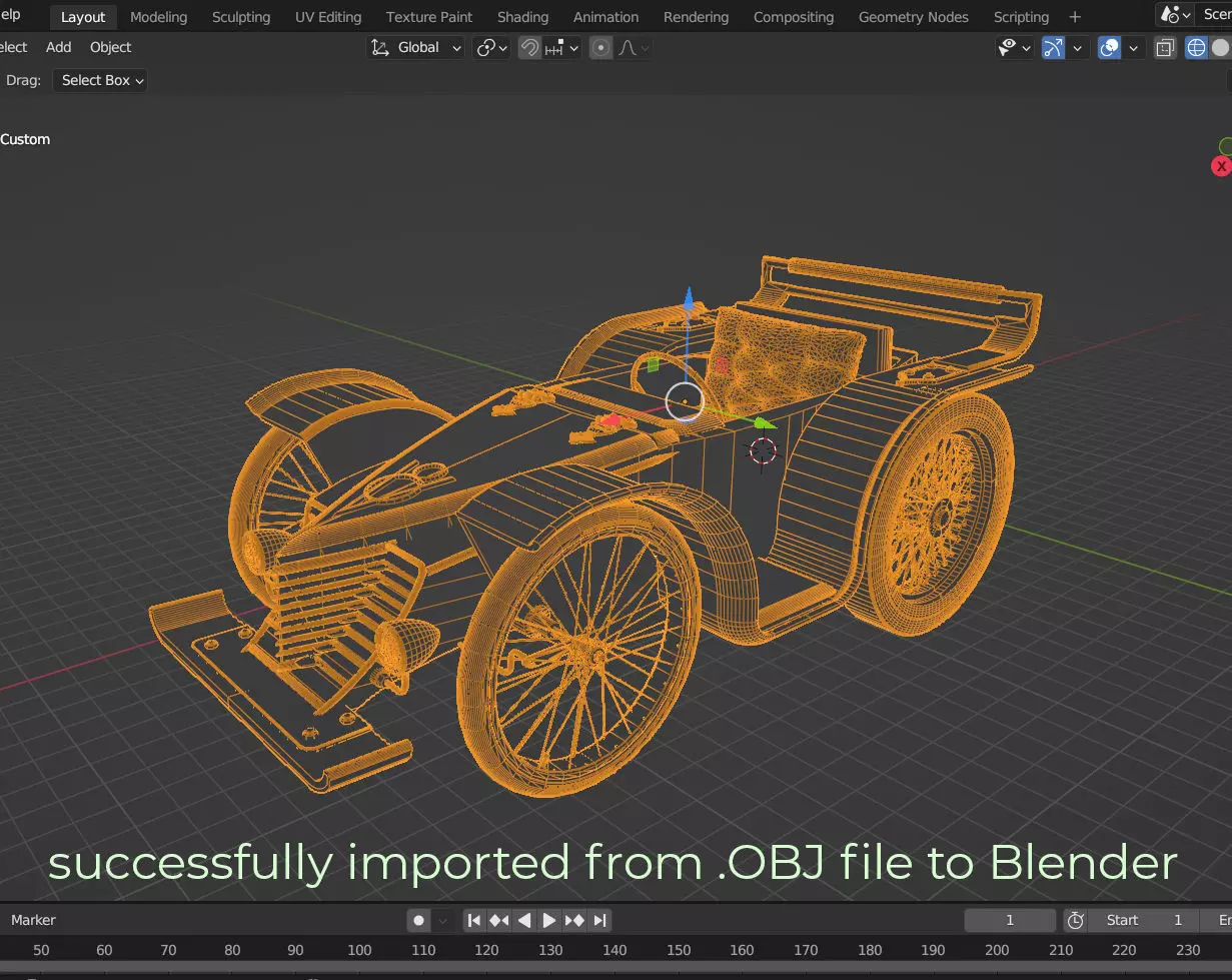 Soap Box Car Custom 3D model_7