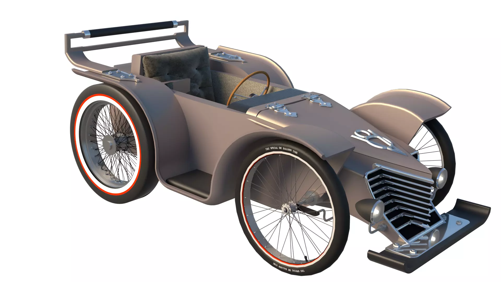 Soap Box Car Custom 3D model_0