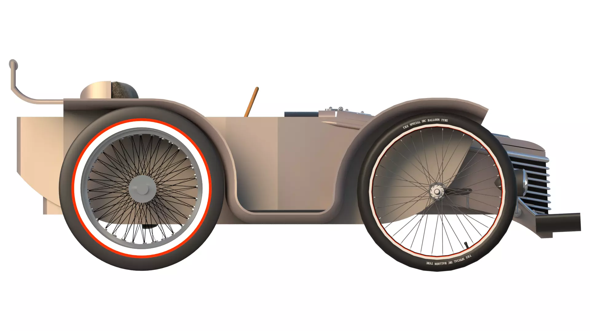 Soap Box Car Custom 3D model_1