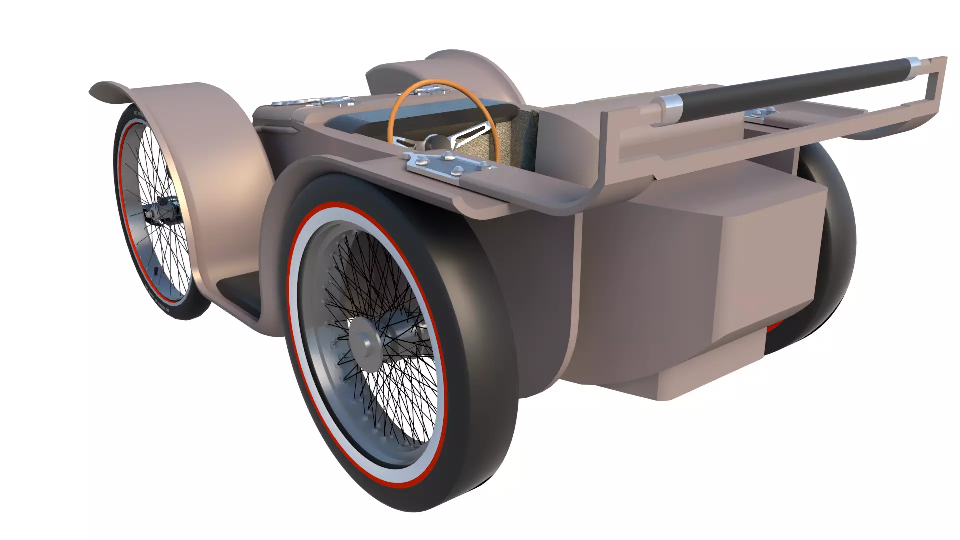 Soap Box Car Custom 3D model_4