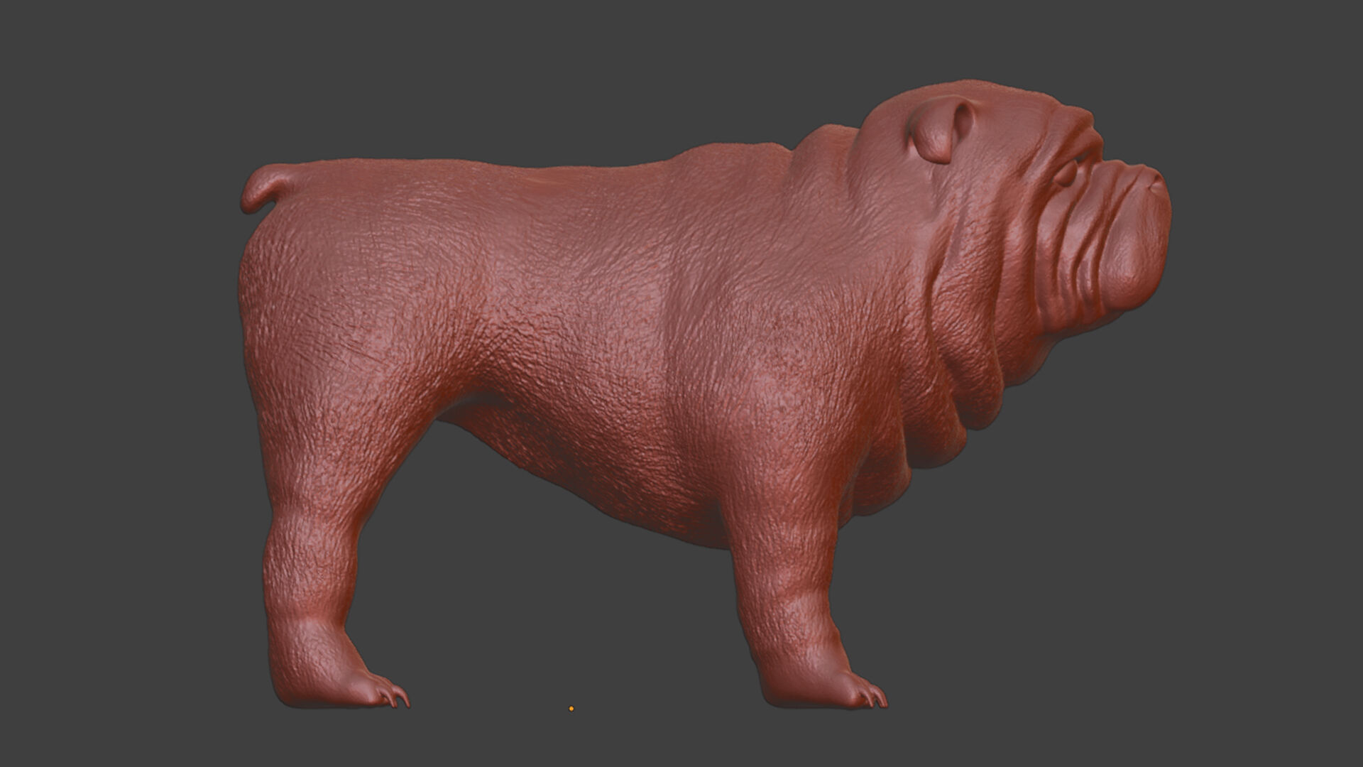 Cute but Realistic Bulldog Toy Model 3D print model_9