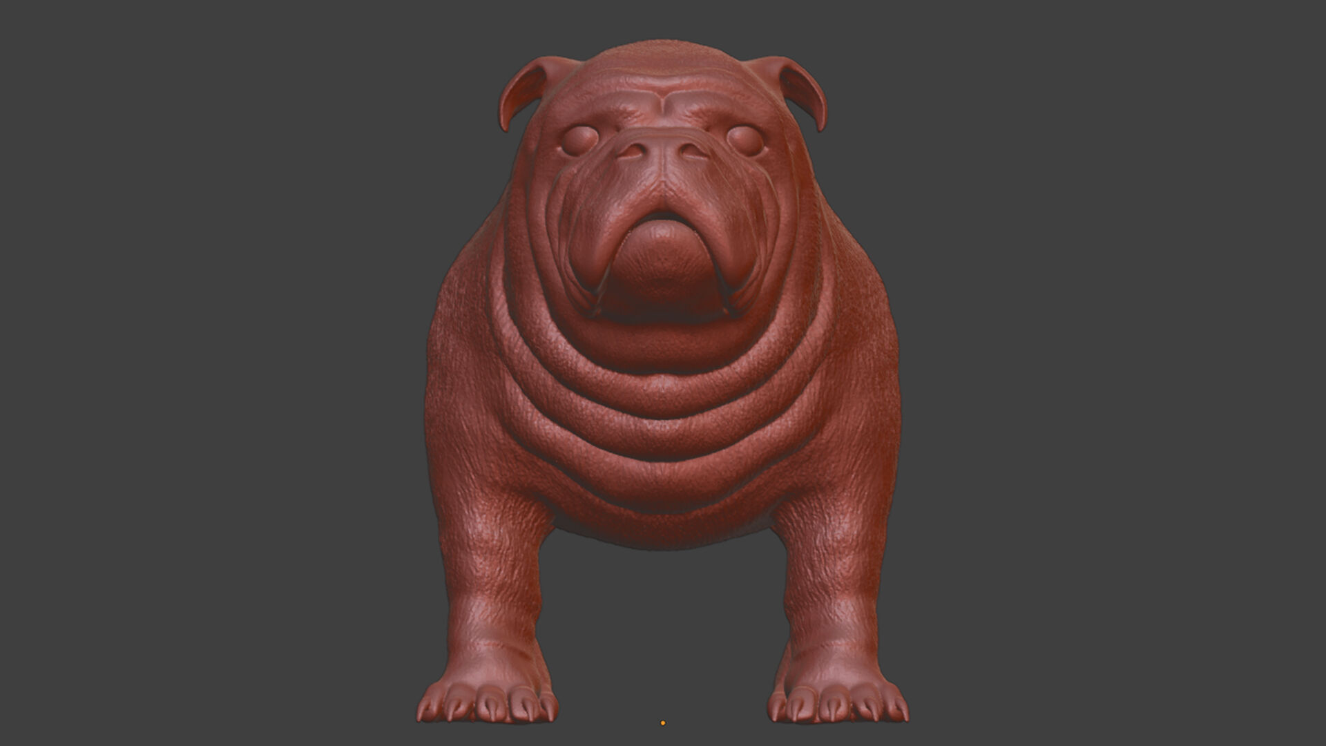 Cute but Realistic Bulldog Toy Model 3D print model_7