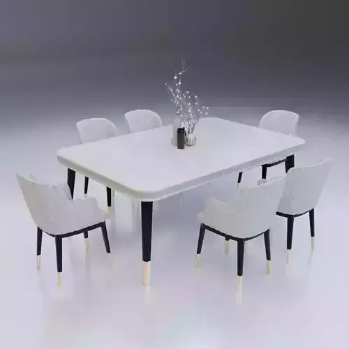 dinning table 1 Low-poly 3D model