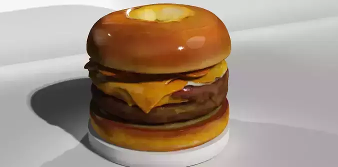 Bagelburger 3D Model