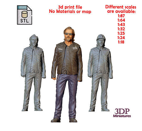 N2 Sons of Anarchy Chibs Telford Tommy Flanagan 3D print model