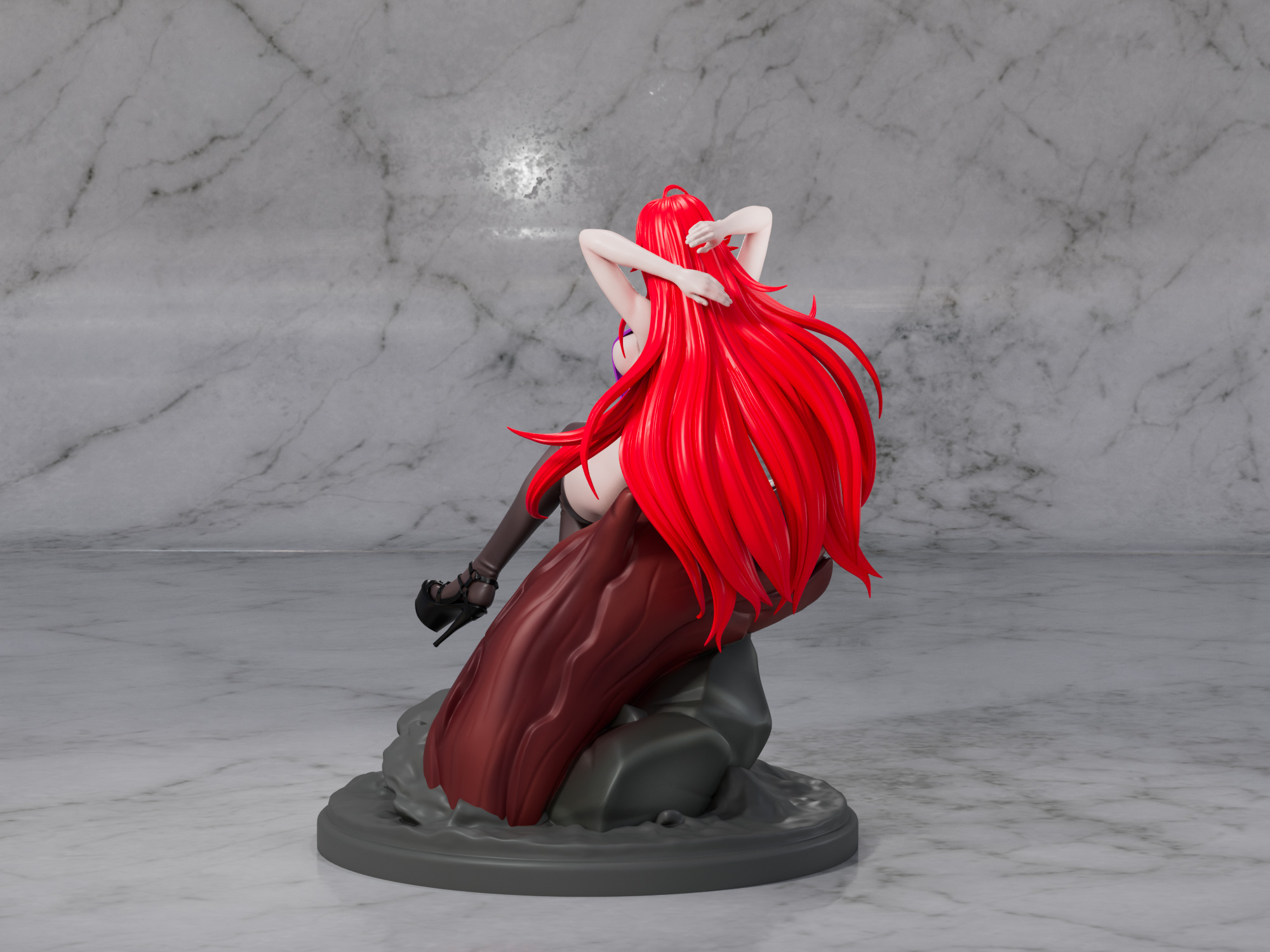 Rias Gremory Slingshot Figure by OFF 3D print model_10
