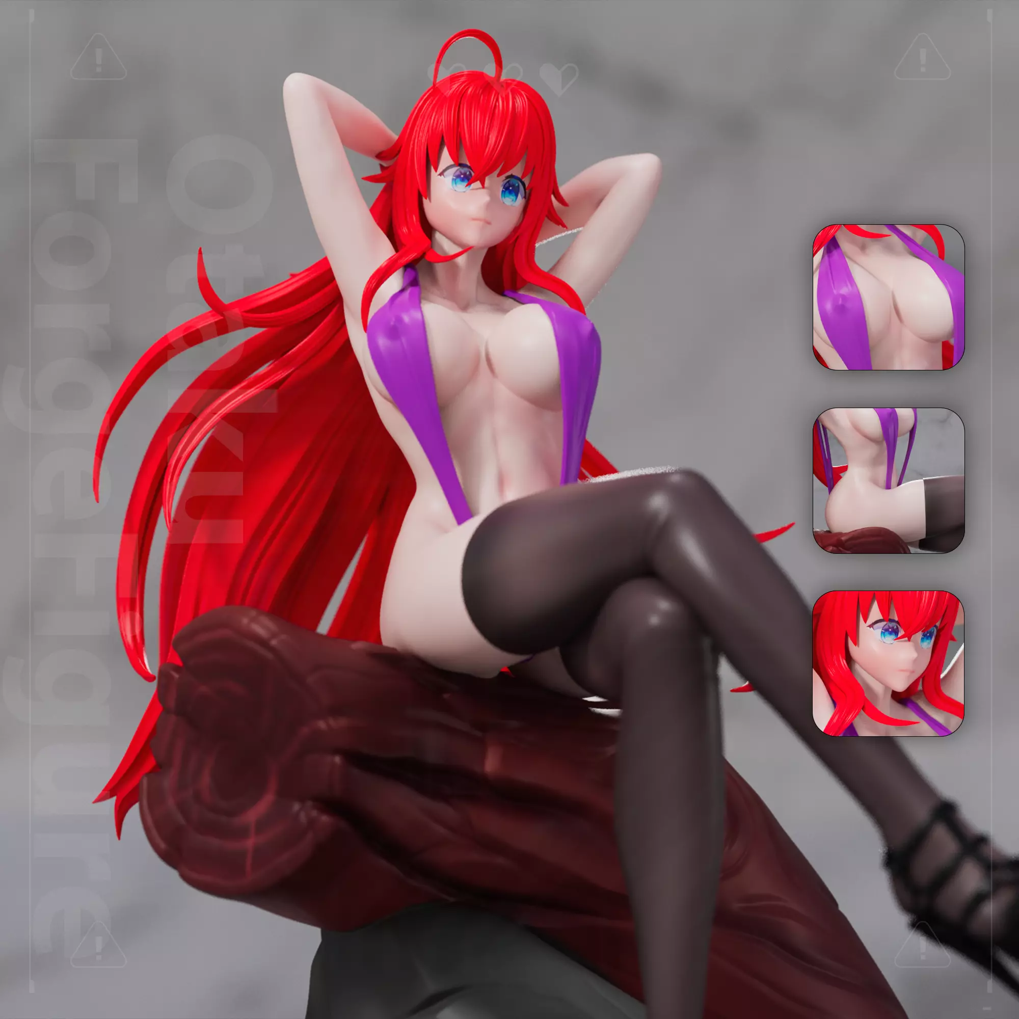Rias Gremory Slingshot Figure by OFF 3D print model_0