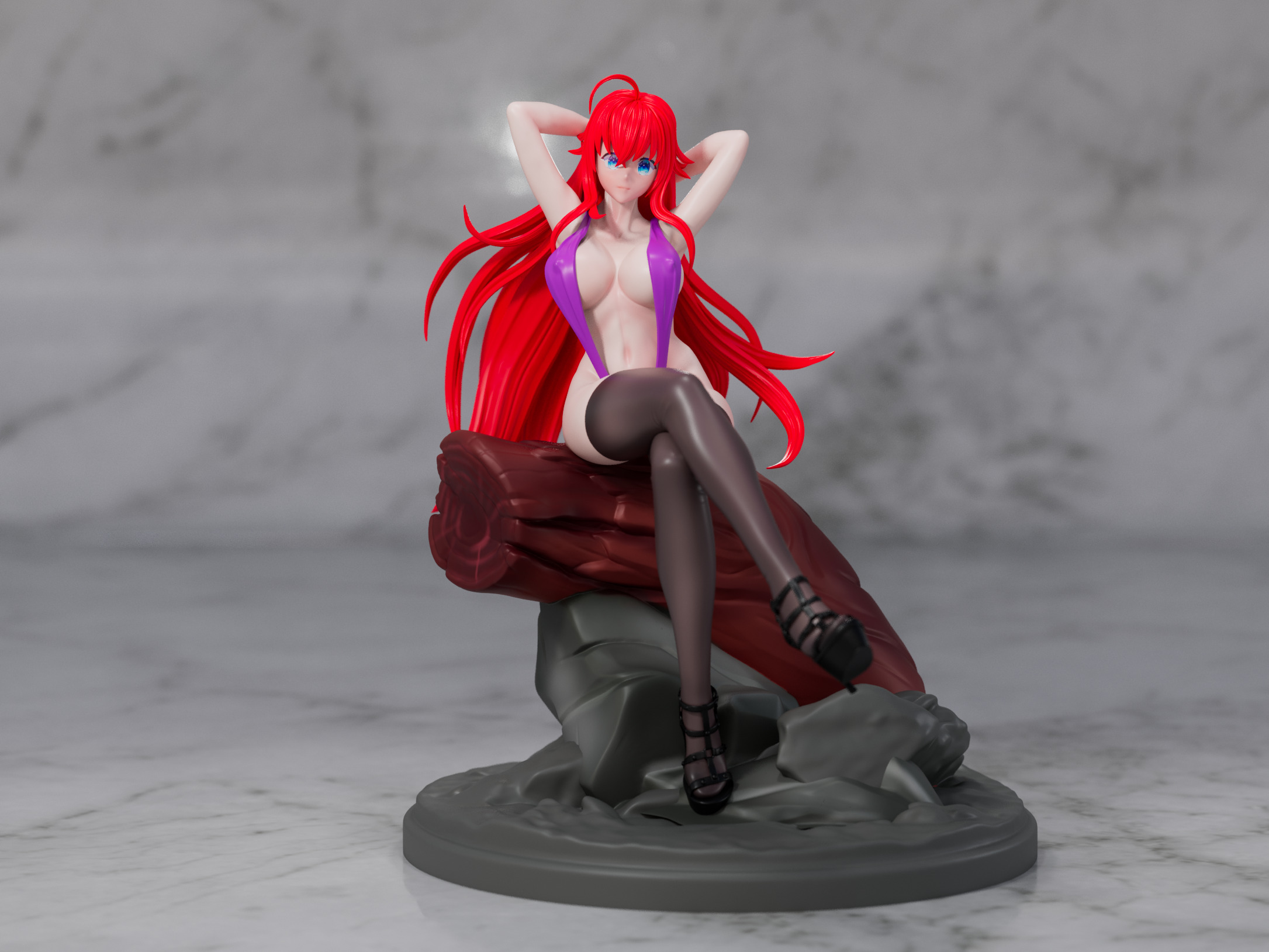 Rias Gremory Slingshot Figure by OFF 3D print model_6
