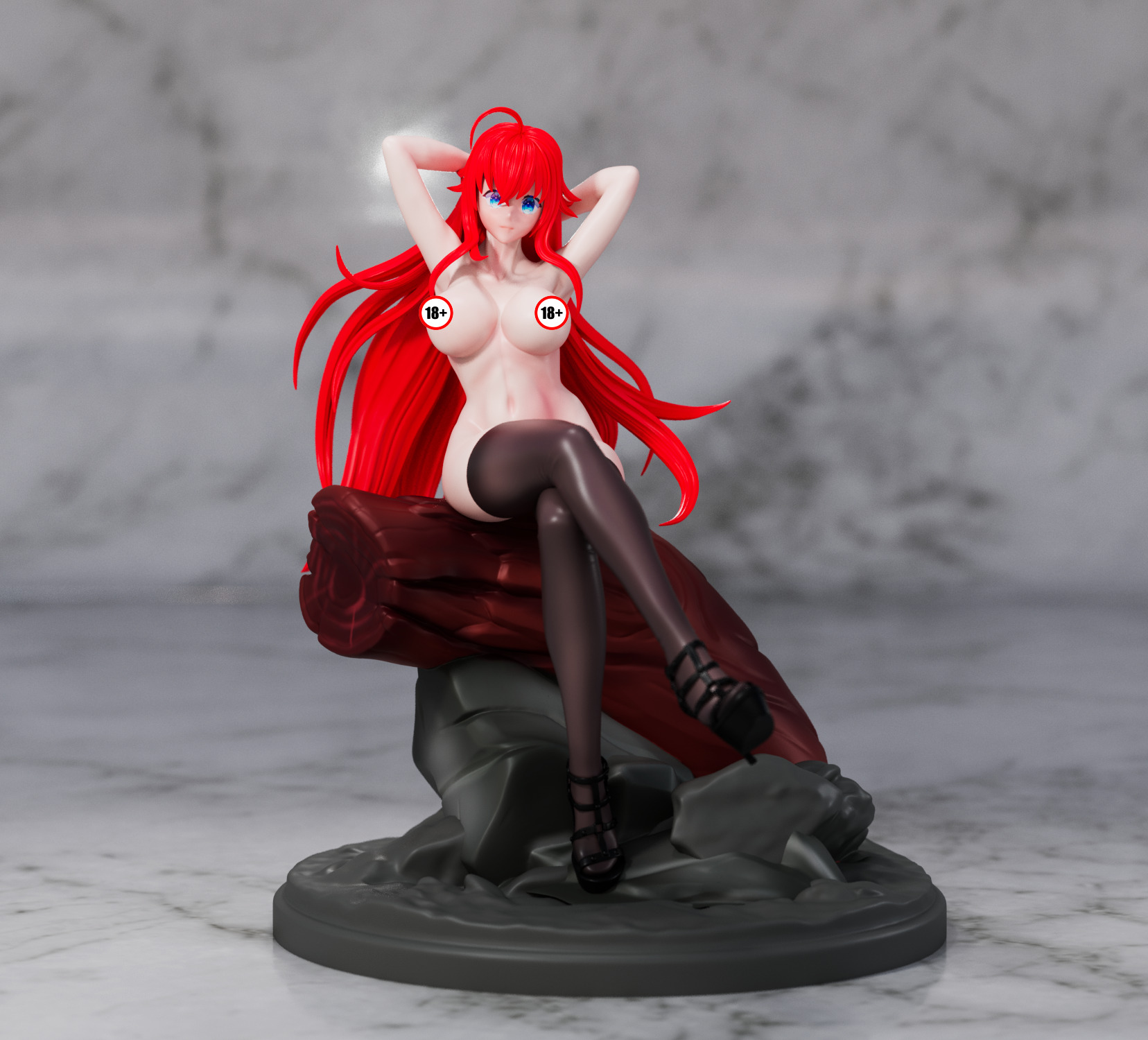 Rias Gremory Slingshot Figure by OFF 3D print model_3