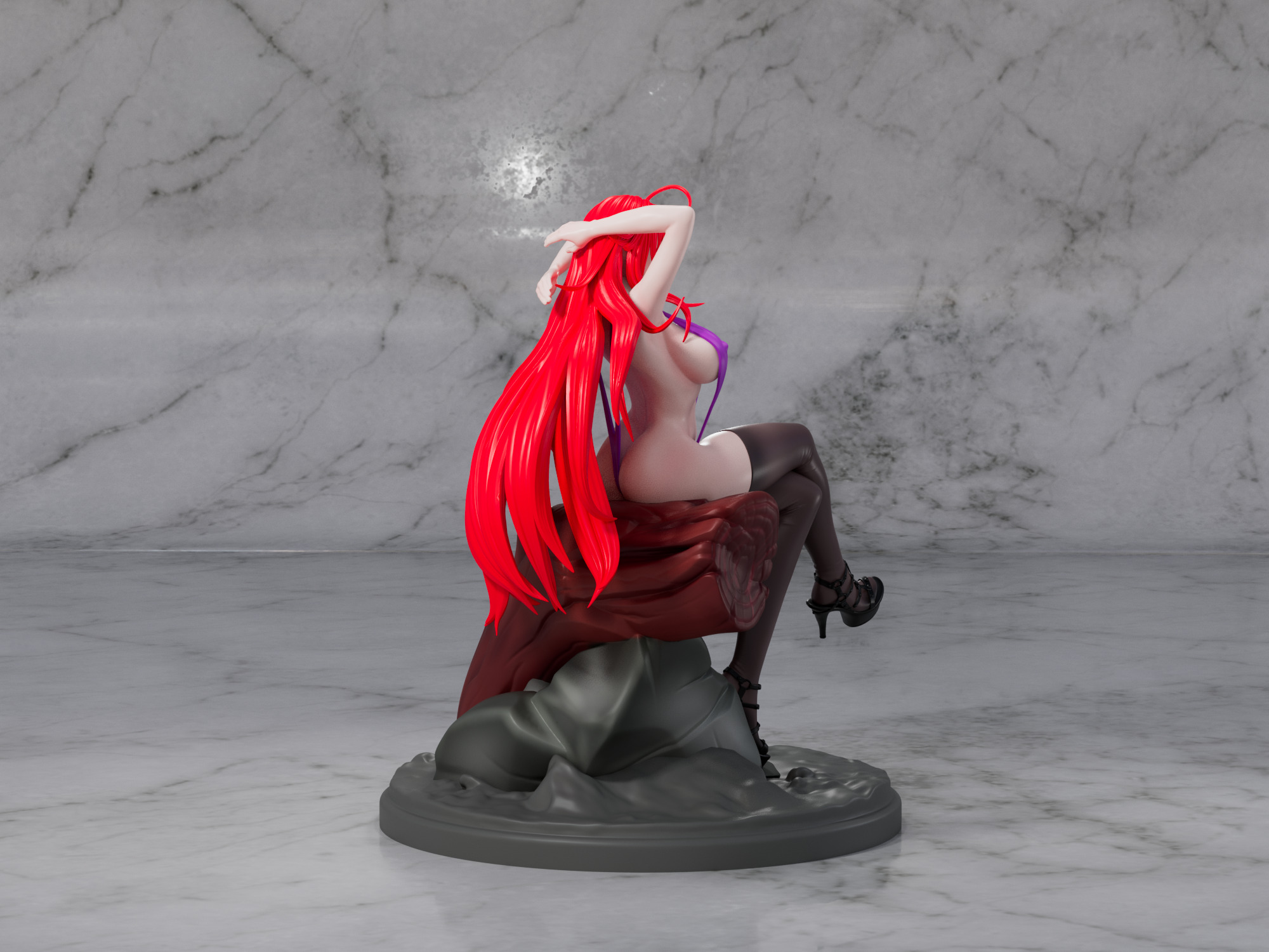 Rias Gremory Slingshot Figure by OFF 3D print model_11