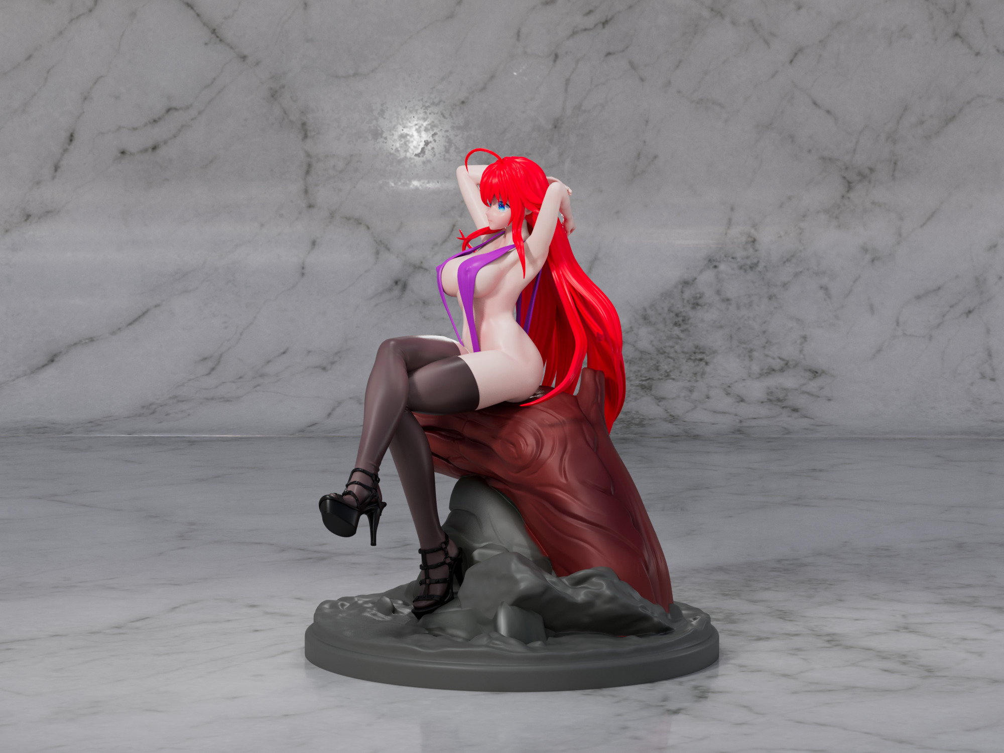 Rias Gremory Slingshot Figure by OFF 3D print model_12