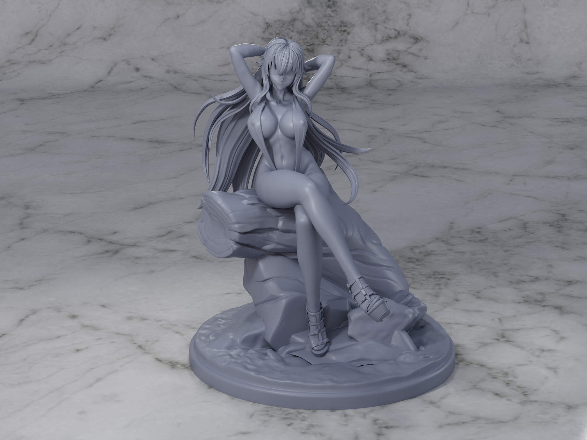 Rias Gremory Slingshot Figure by OFF 3D print model_4