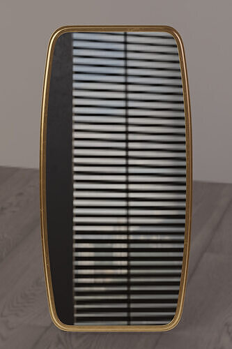 Elsa Curved Rectangular Mirror 3D model