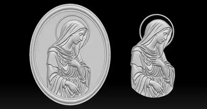 Virgin Mary Pendant 2