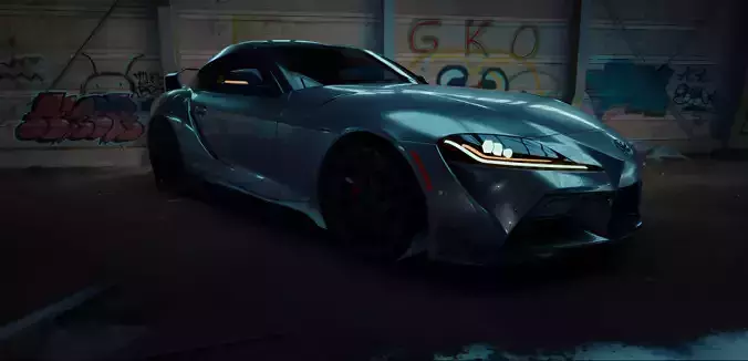 Toyota Supra MK5 Free Hyper Realistic 3d Model Free 3D model