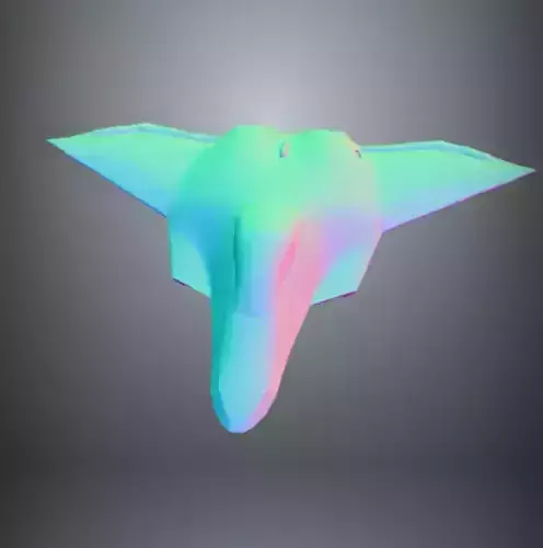 Futuristic stealth military aircraft