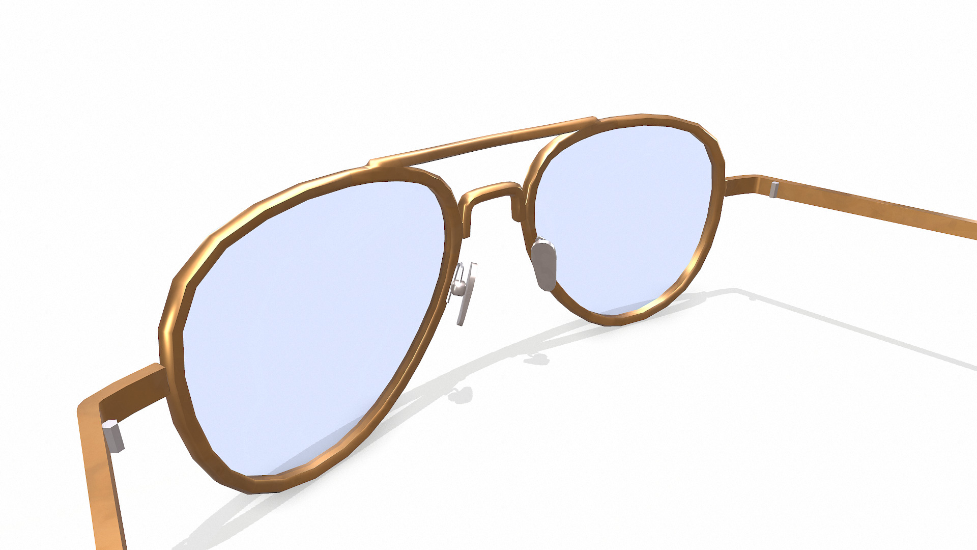 Old Vintage Sunglasses Low-poly PBR Low-poly 3D model_11