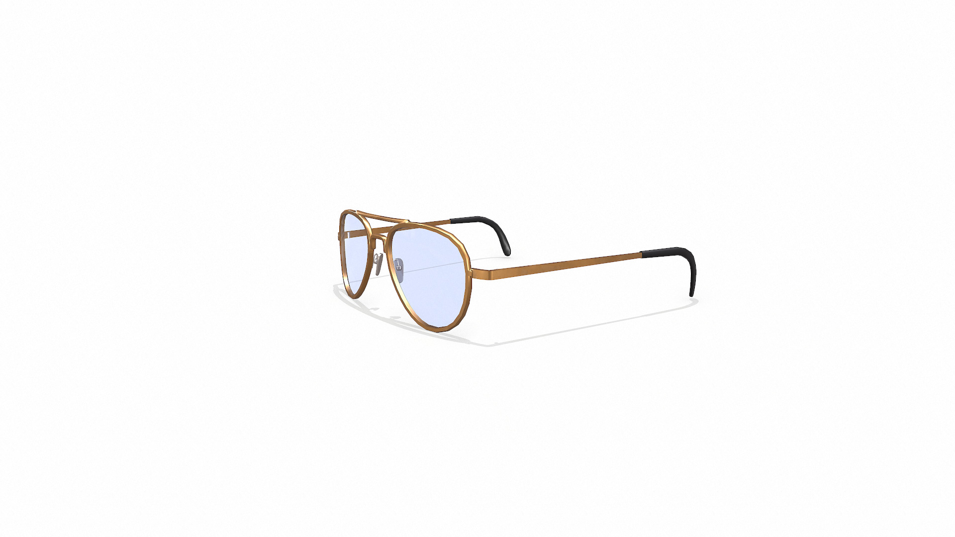 Old Vintage Sunglasses Low-poly PBR Low-poly 3D model_4