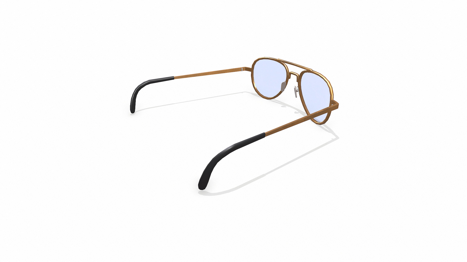 Old Vintage Sunglasses Low-poly PBR Low-poly 3D model_7