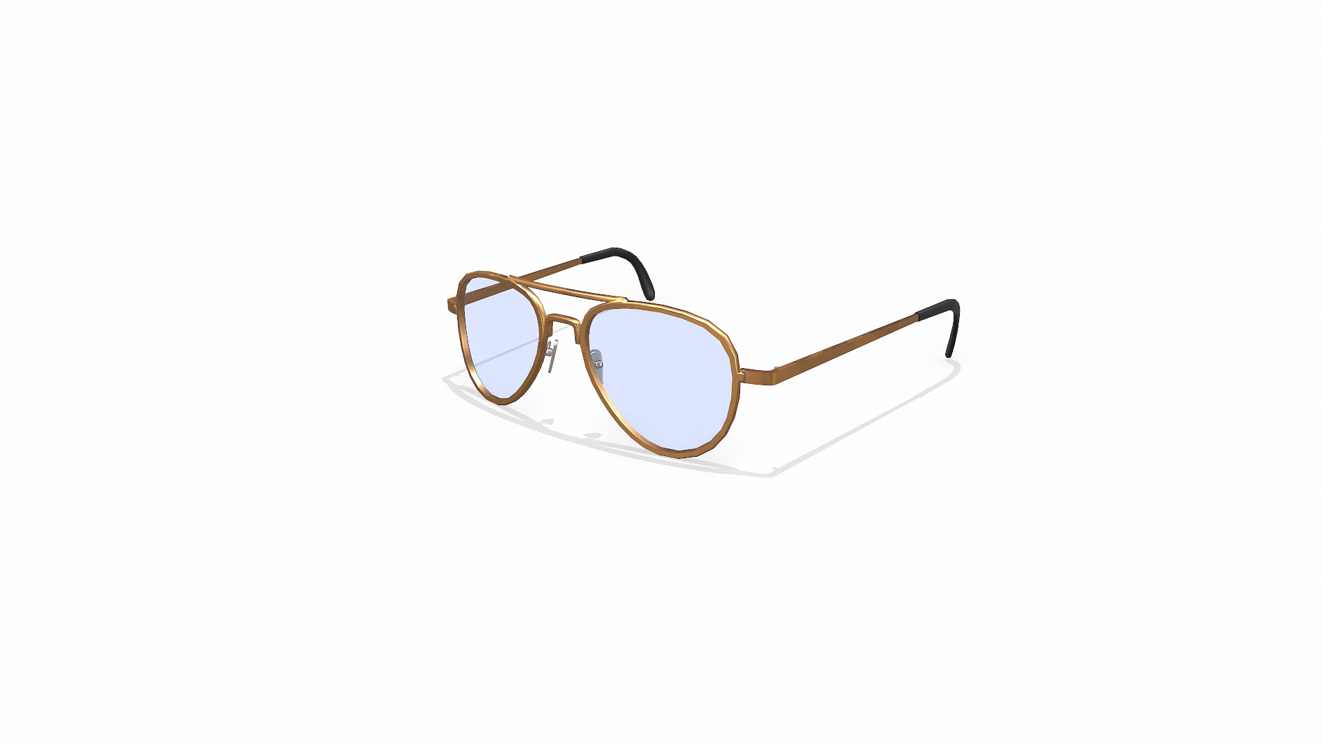 Old Vintage Sunglasses Low-poly PBR Low-poly 3D model_12