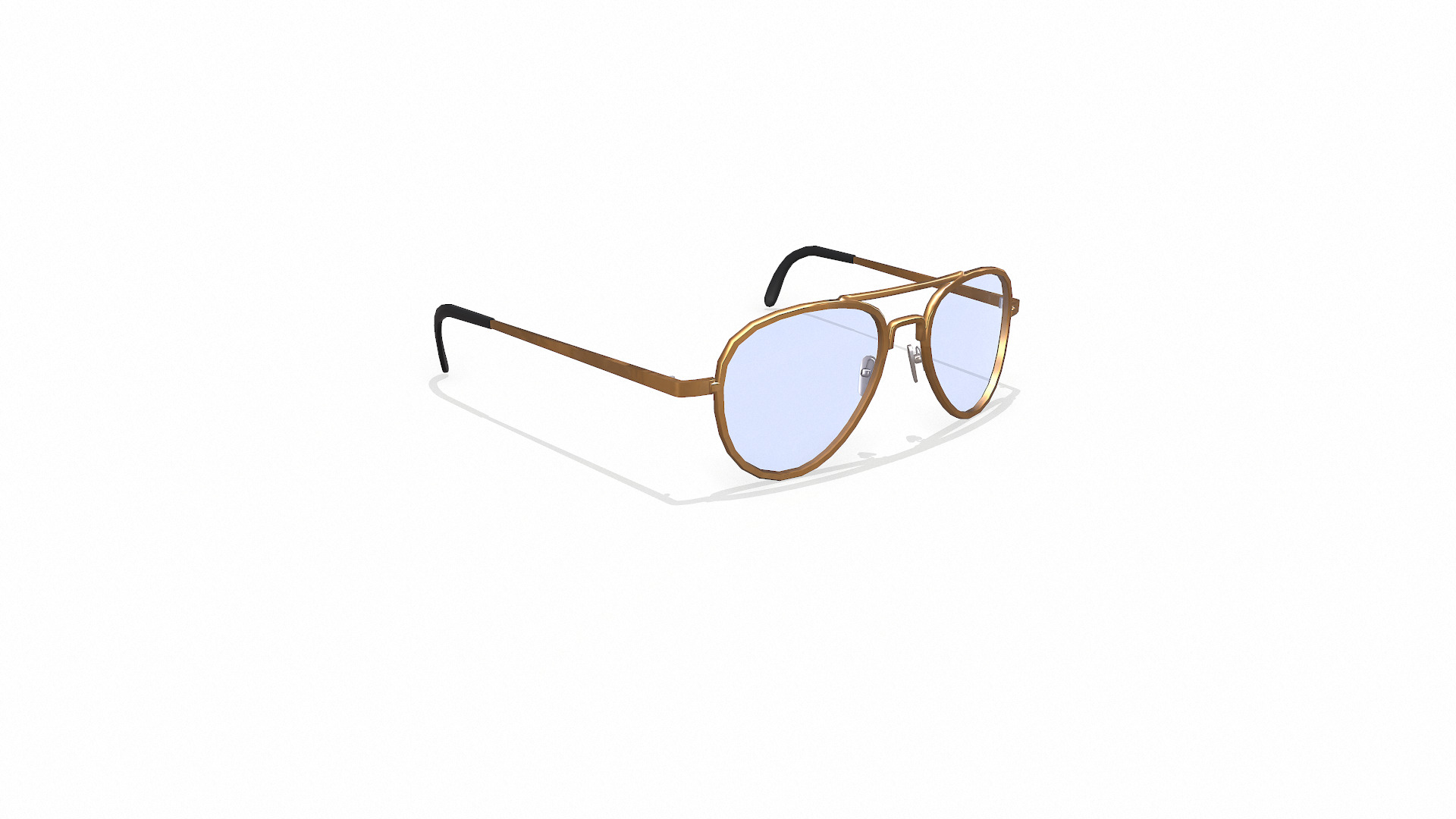 Old Vintage Sunglasses Low-poly PBR Low-poly 3D model_8