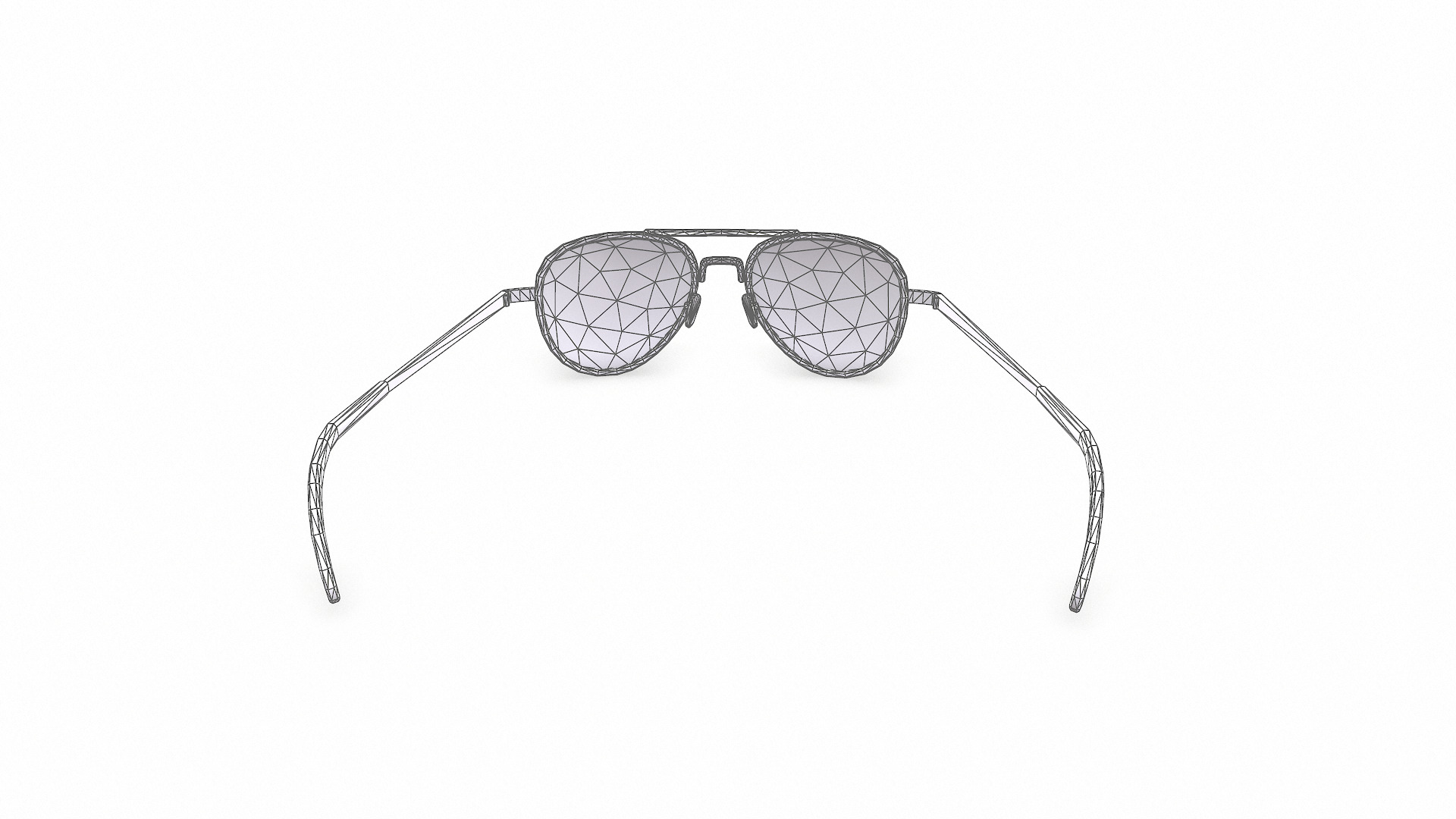 Old Vintage Sunglasses Low-poly PBR Low-poly 3D model_15