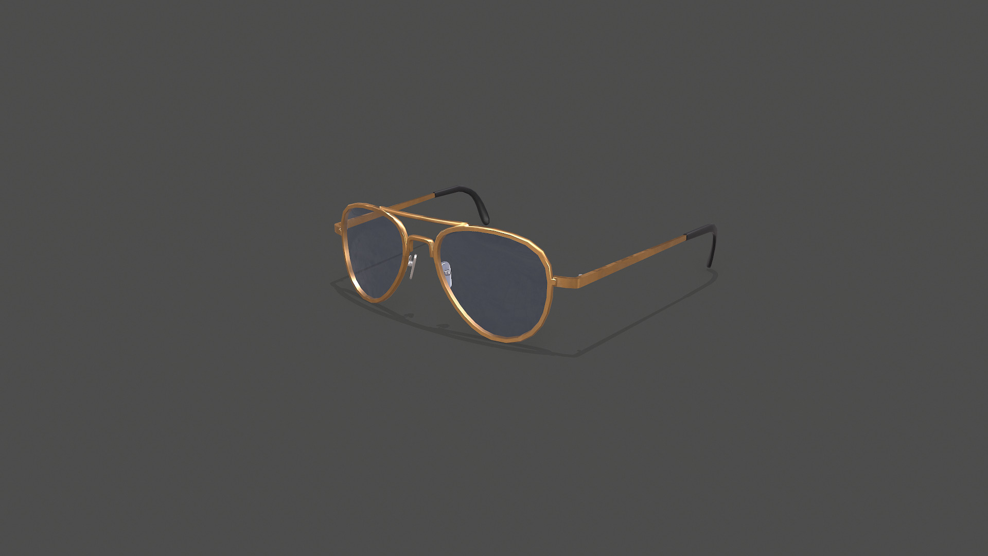 Old Vintage Sunglasses Low-poly PBR Low-poly 3D model_13