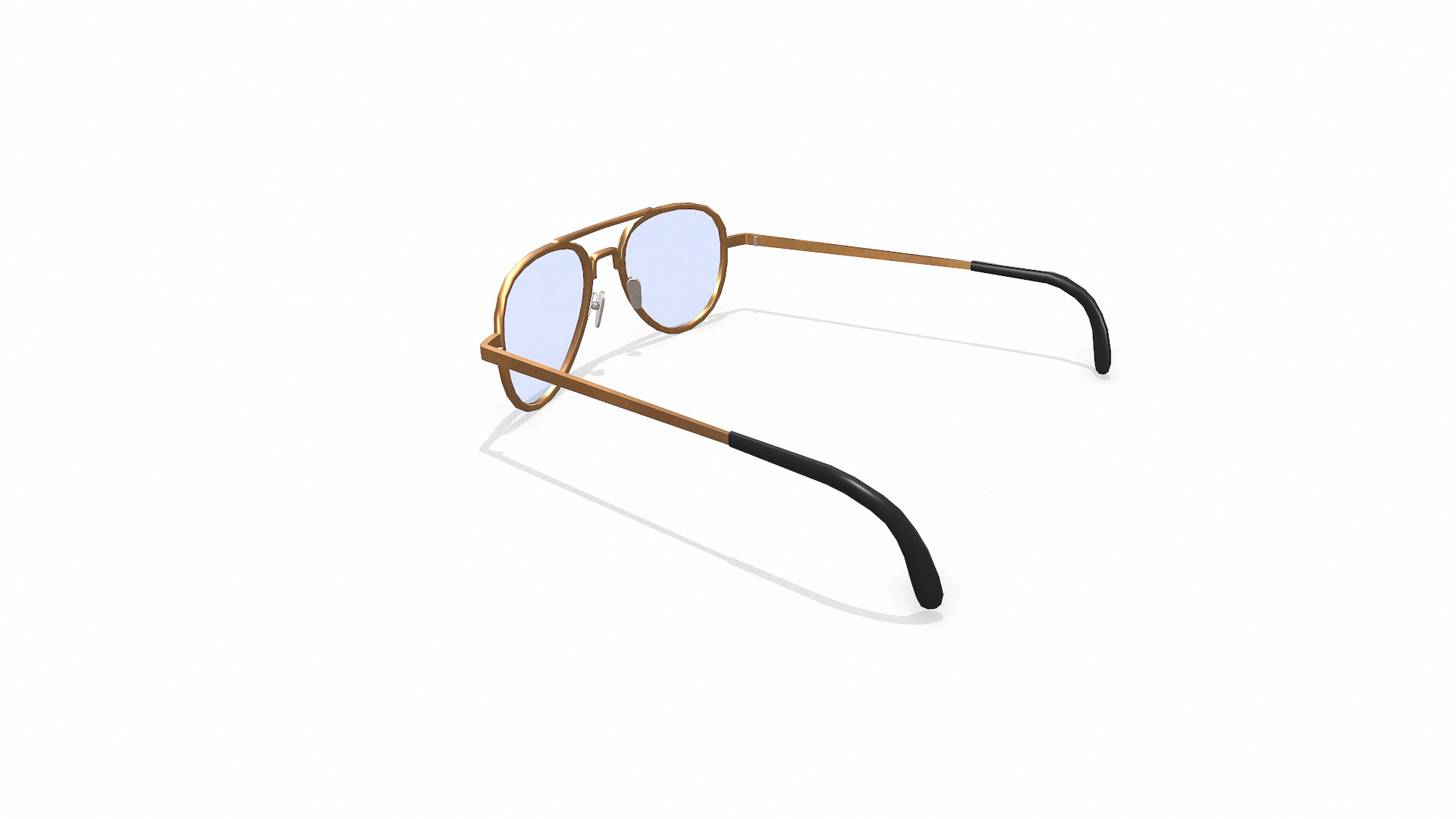 Old Vintage Sunglasses Low-poly PBR Low-poly 3D model_5