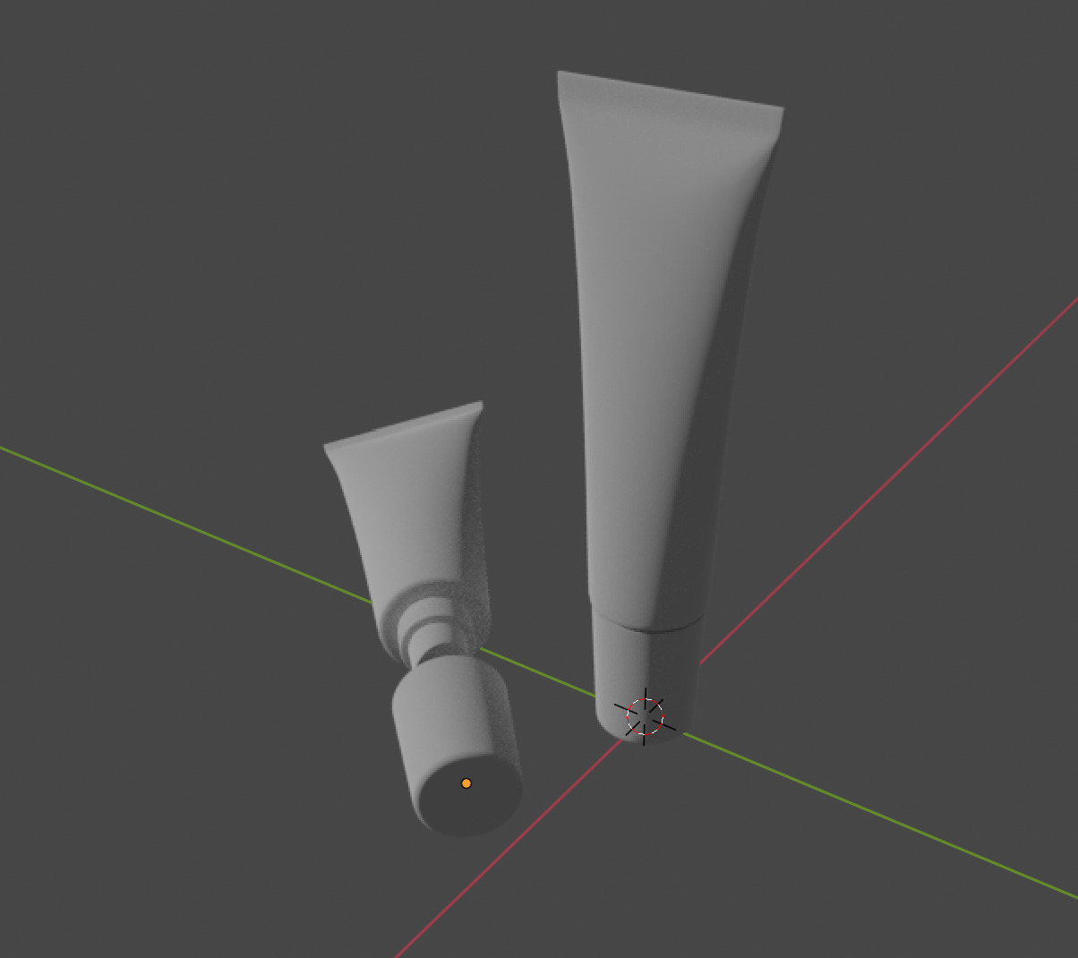 Eye Cream and lip balm in Tube 3D model_1