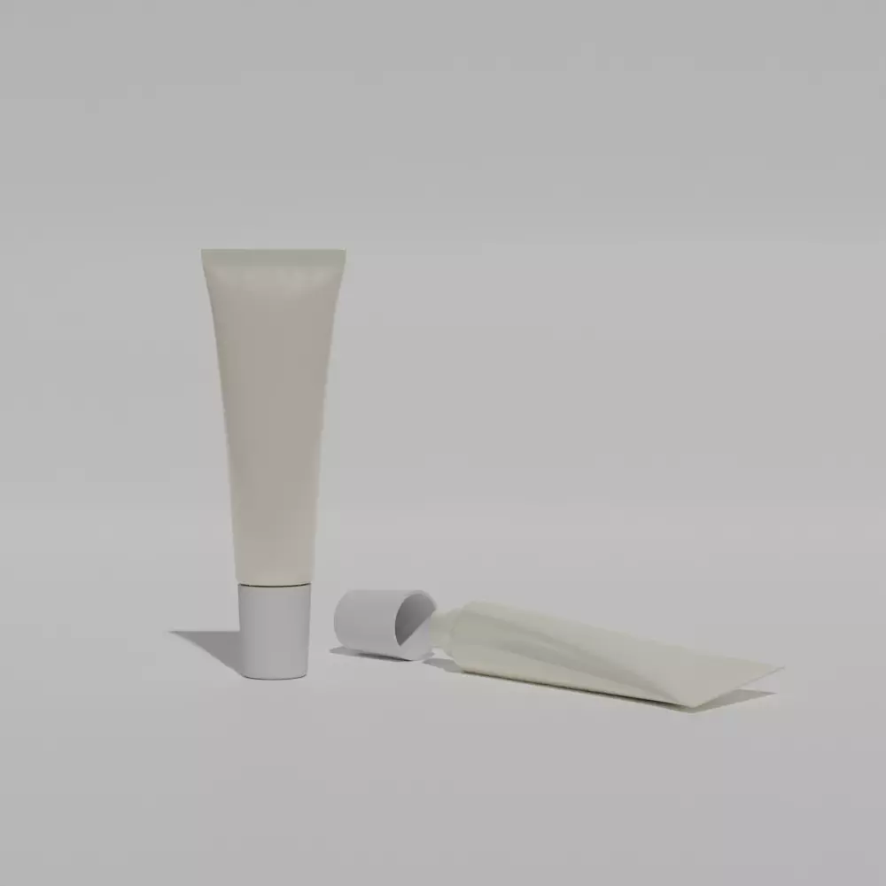 Eye Cream and lip balm in Tube 3D model_0