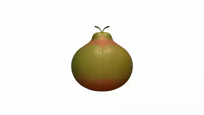  3d Model Fresh Pomelo Grapefruit Fresh Yellow Pomelo