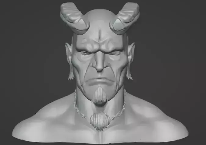 Hellboy Bust - 3D Printable