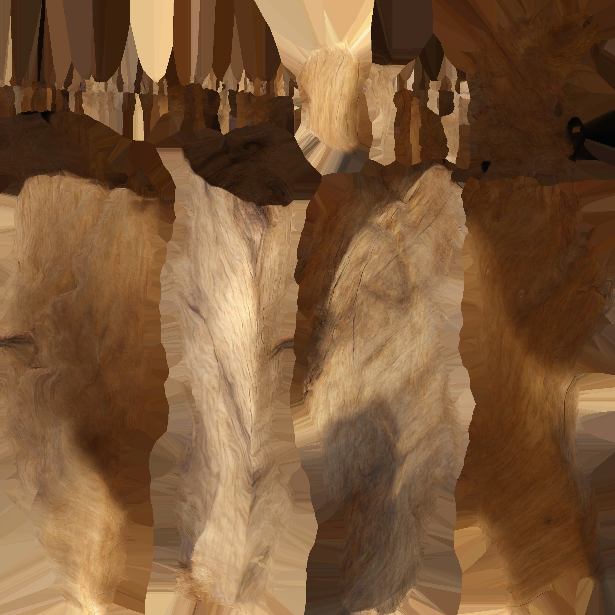  3d Model Dark Brown Wood Texture 3D model_7