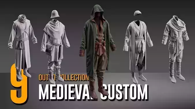 9 Medieval Custom Wear Collection- VOL 26