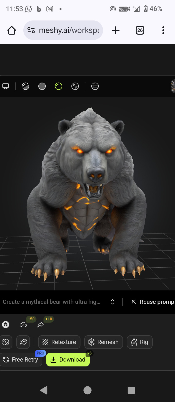 Mythical Bear  3D model_1