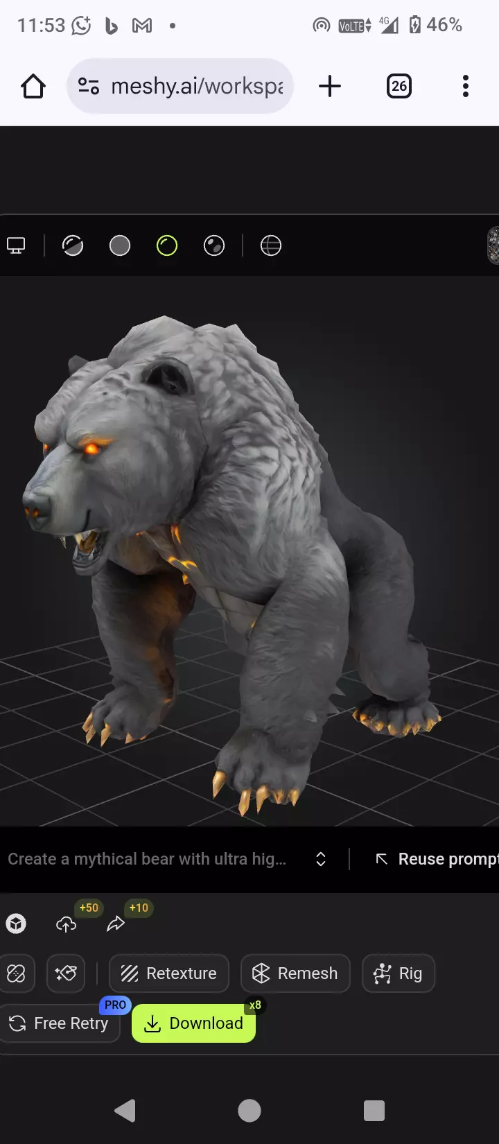 Mythical Bear  3D model_0