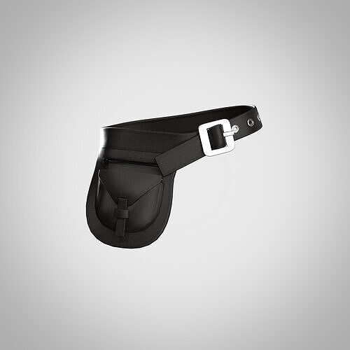 Belt bag waistbag fanny pack Clo3d Marvelous Designer 3D model