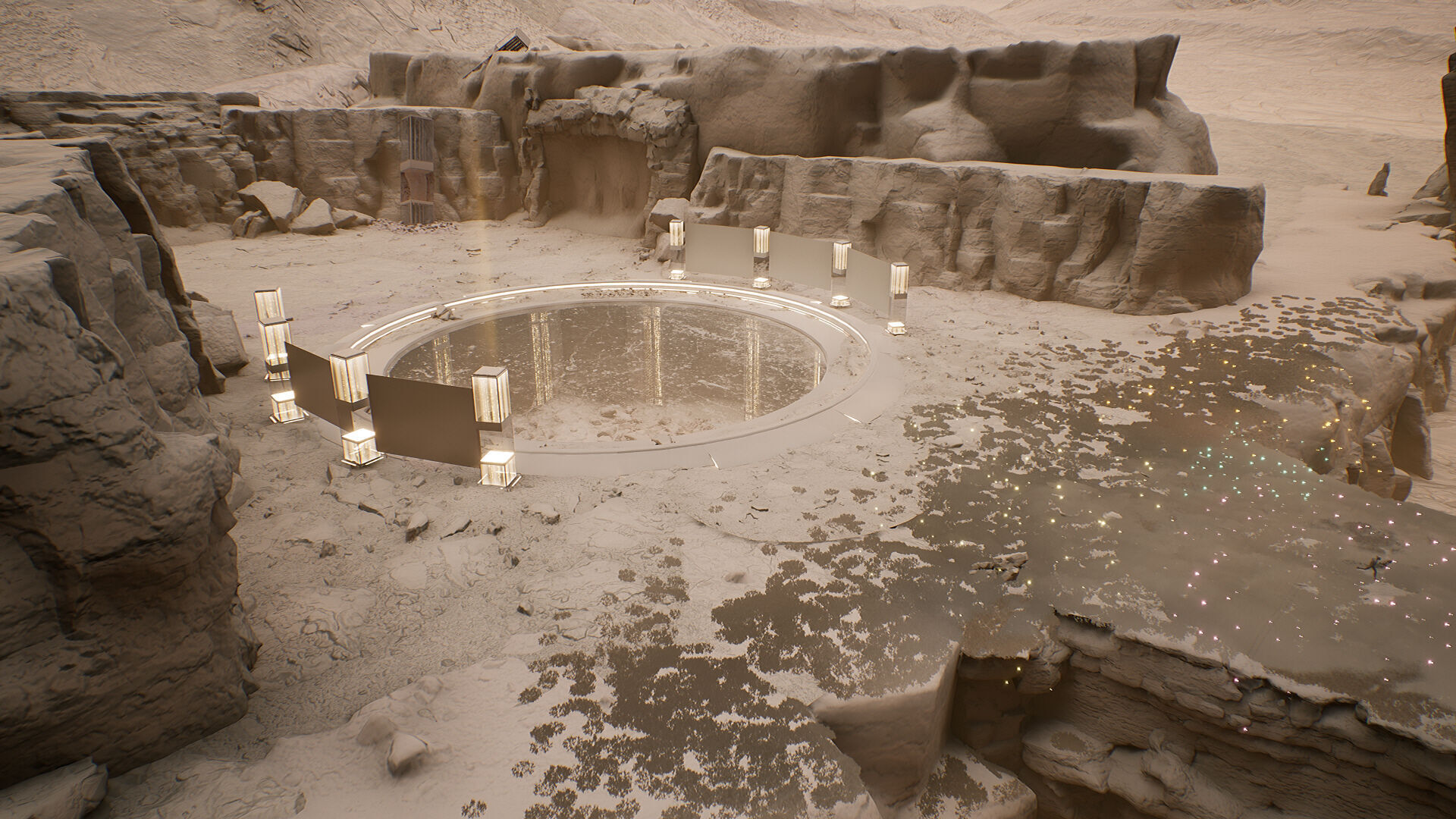 Cosmic Circle Showcase Place 3D model_13