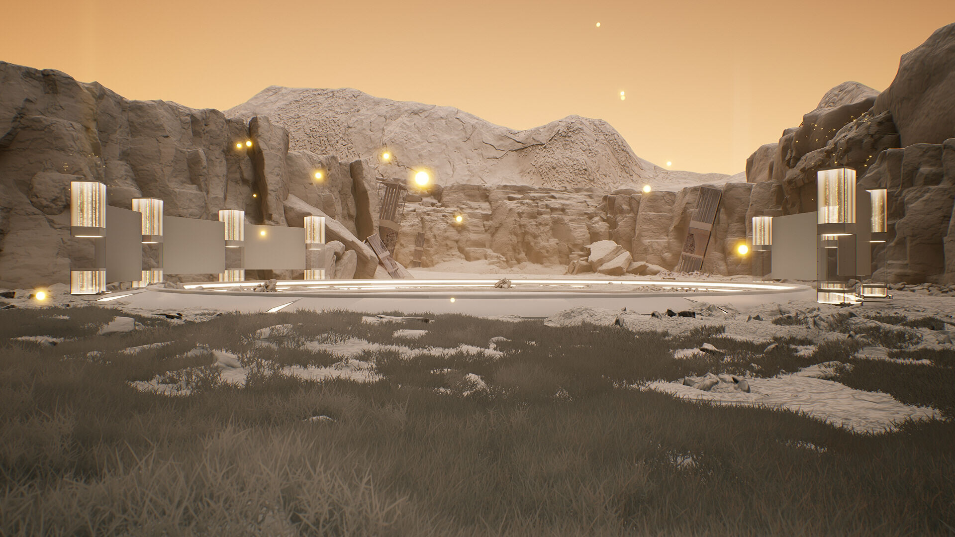 Cosmic Circle Showcase Place 3D model_12