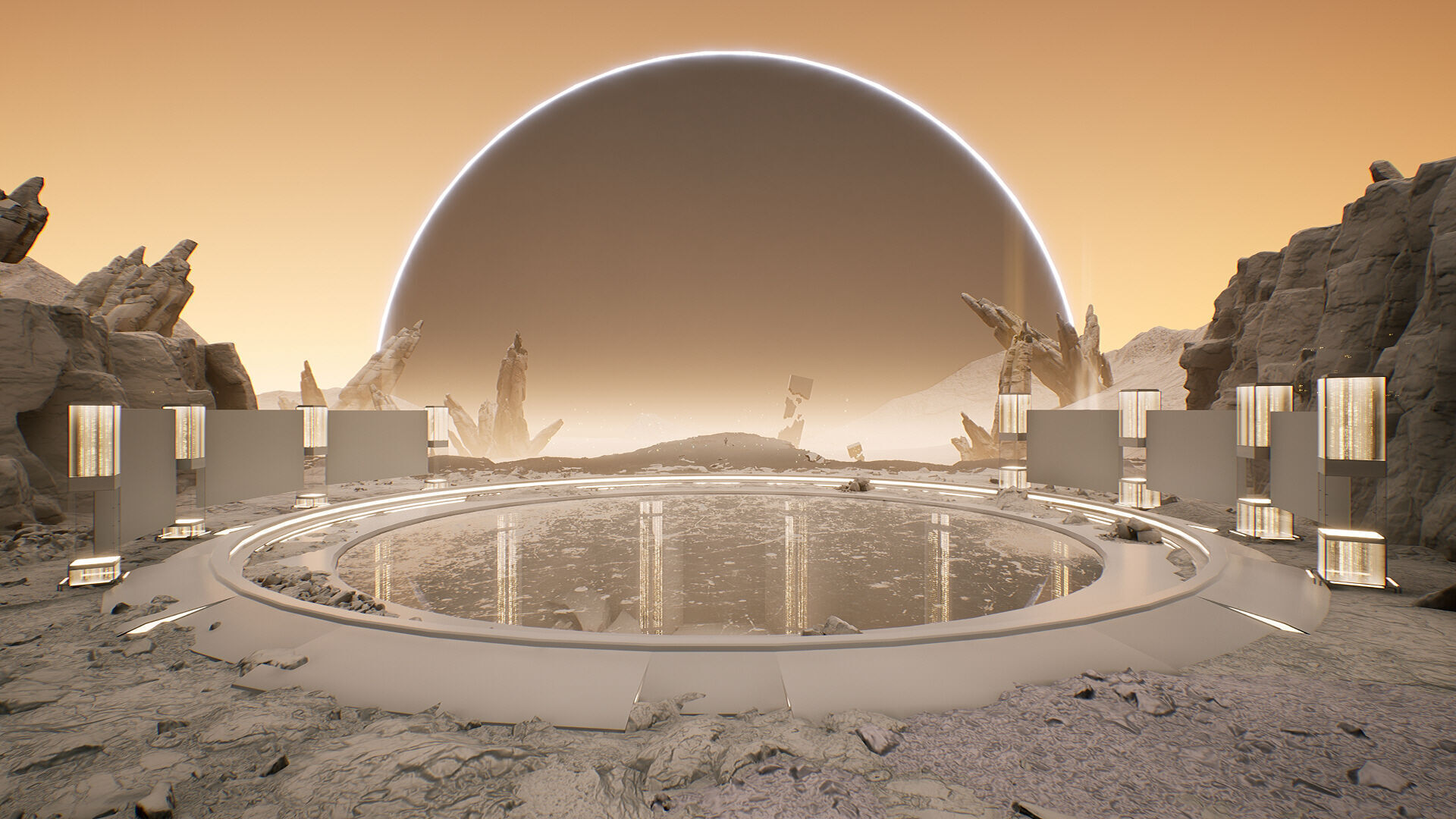 Cosmic Circle Showcase Place 3D model_11
