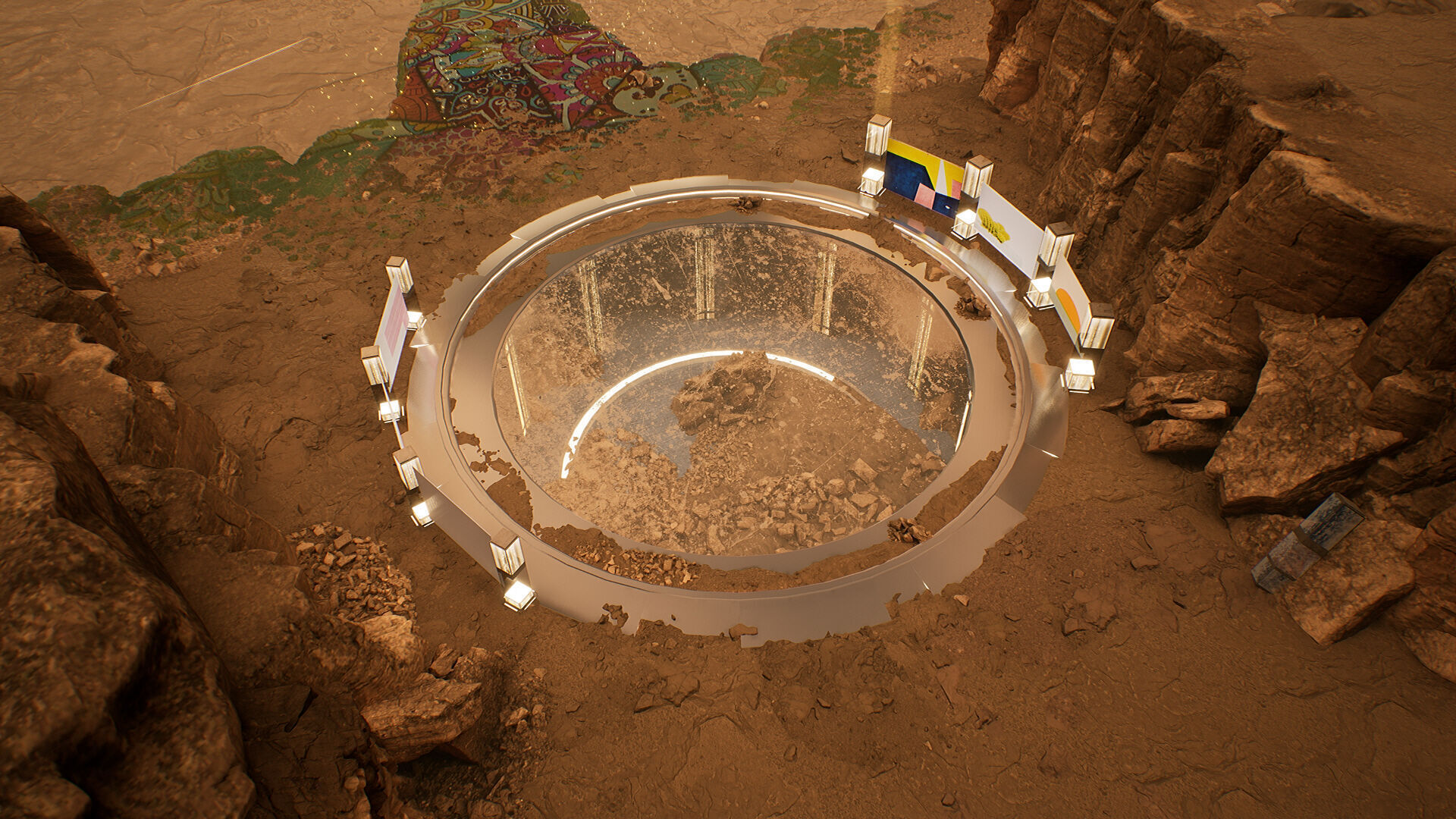 Cosmic Circle Showcase Place 3D model_5