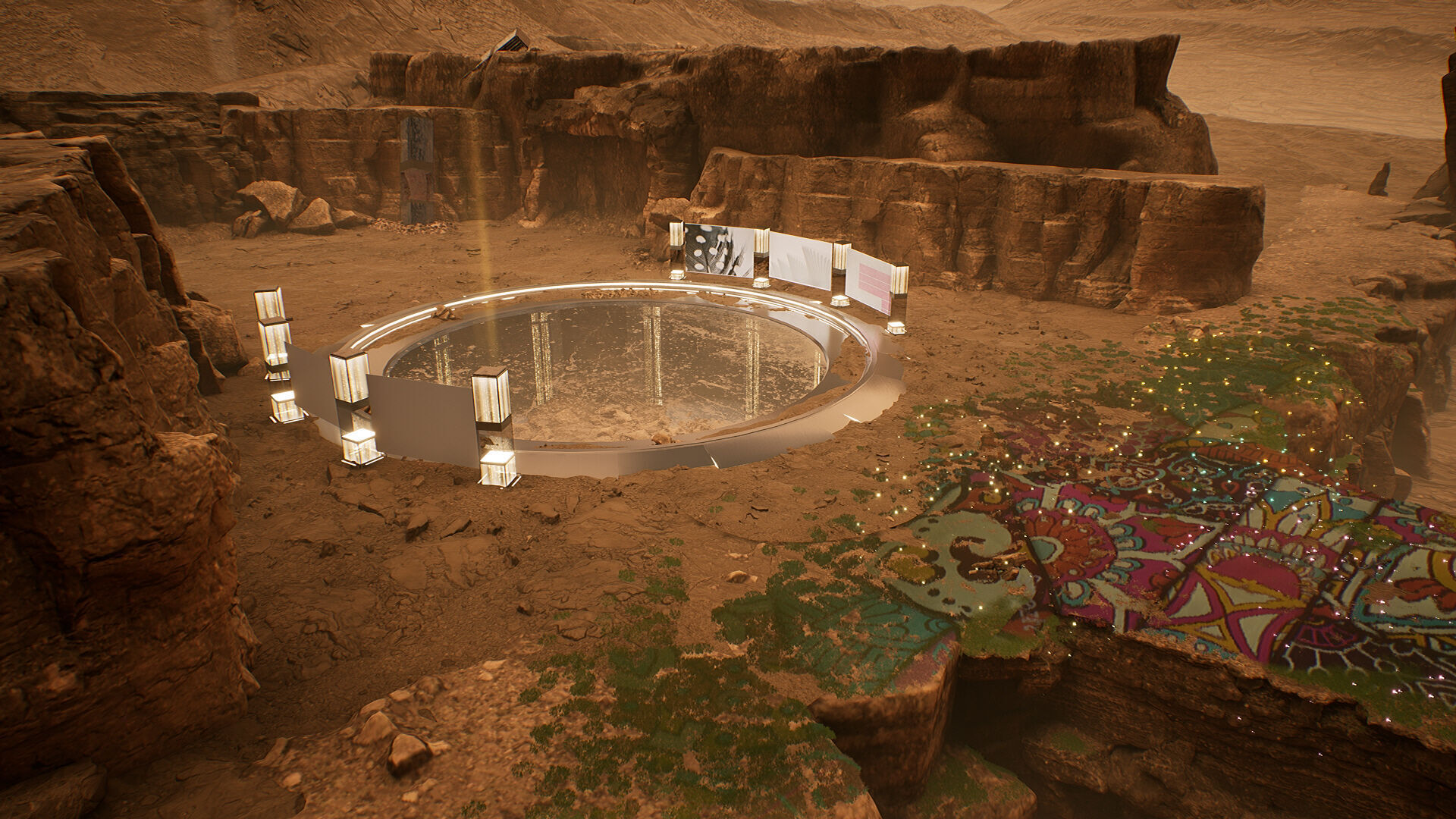 Cosmic Circle Showcase Place 3D model_4