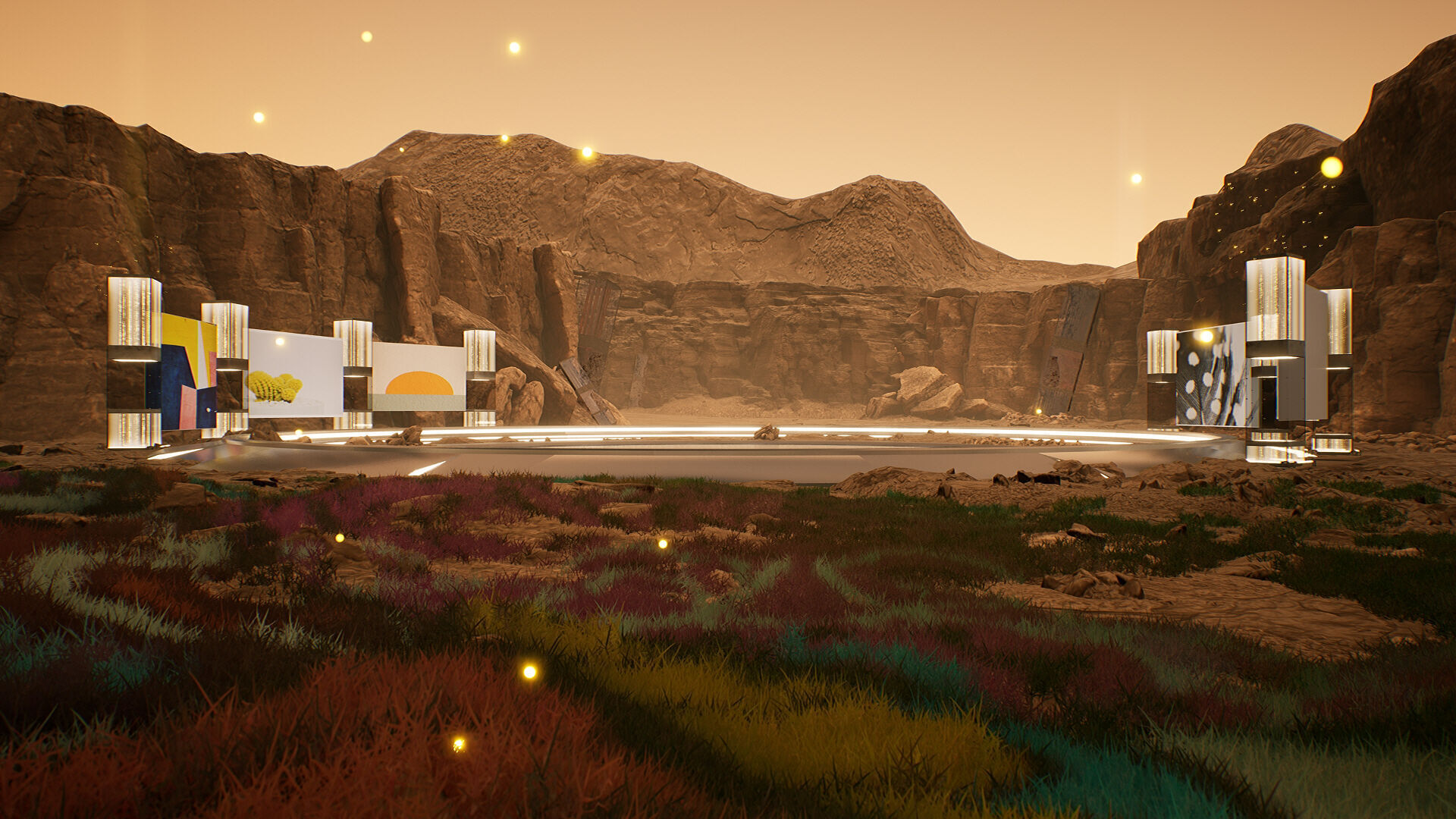 Cosmic Circle Showcase Place 3D model_3