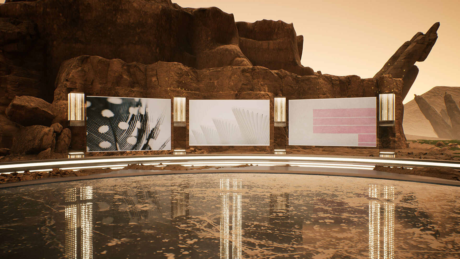 Cosmic Circle Showcase Place 3D model_8