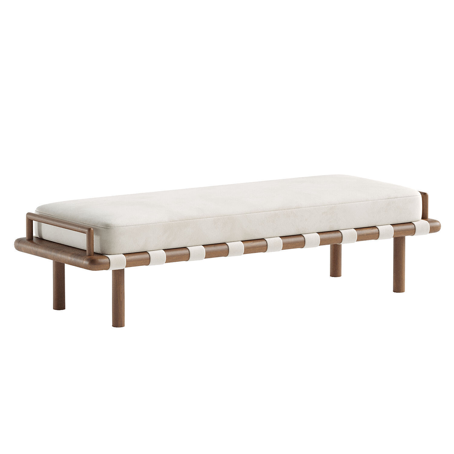 Arturo Upholstered Bench 3D model_1