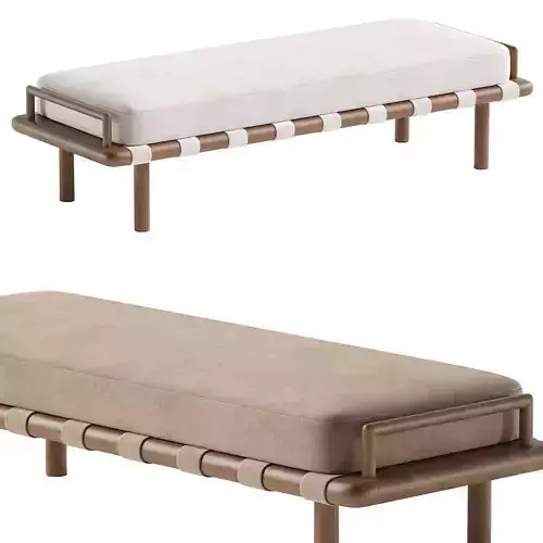 Arturo Upholstered Bench 3D model