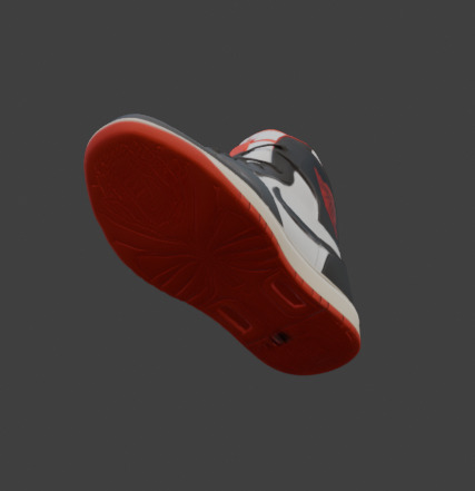 Stylized Footwear Or Shoe 3D Model Low-poly 3D model_33