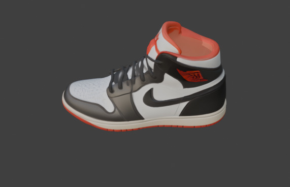 Stylized Footwear Or Shoe 3D Model Low-poly 3D model_22